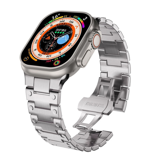 Роскошный титановый ремешок для Apple Watch 44 мм / 49 мм / 45 мм / 42 ...