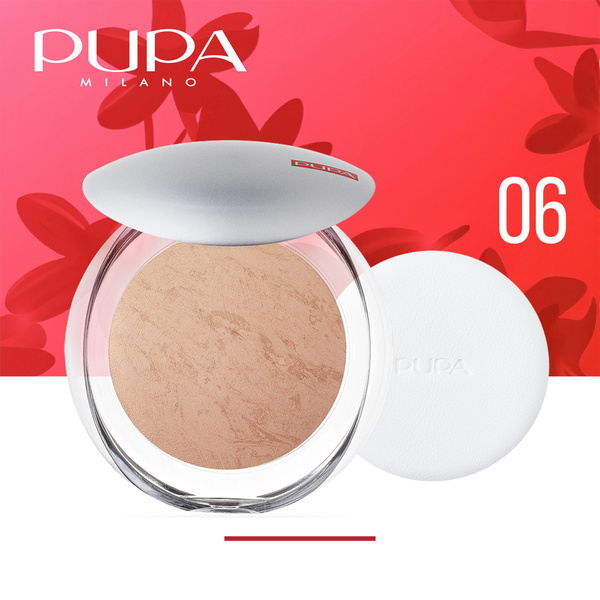 PUPA Пудра запеченная Luminys Baked Face Powder, тон 06 бисквит ...