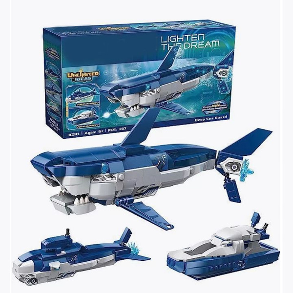 Игрушка Конструктор Акула 3 в 1, 237 деталей, 42113 купить на OZON по ...