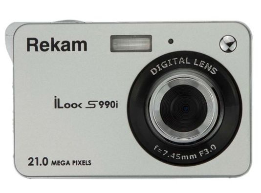 Компактный фотоаппарат Rekam iLook S990i silver metallic, серебристый ...