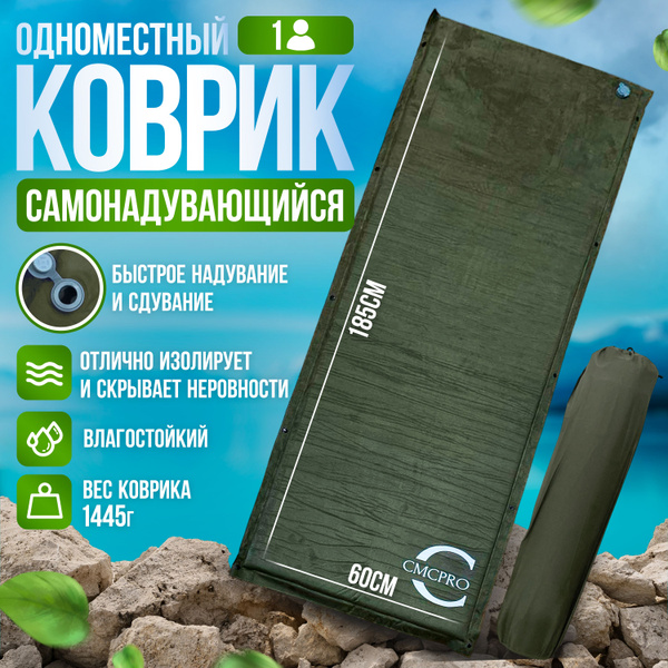 Коврик самонадувающийся одноместный, коврик туристический складной ...