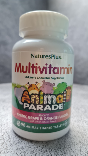 Natures Plus Animal Parade 90 tablets, Энимал Парад Мультивитамины для ...