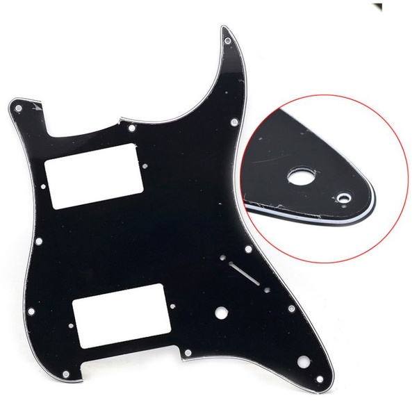 Панель/пикгард для электрогитары. Pickguard Stratocaster HH черный с ...