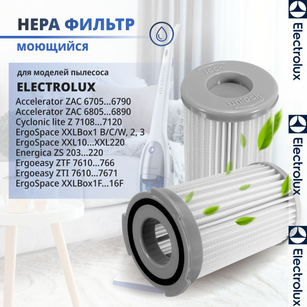 Фильтр моющийся для пылесоса Electrolux (Электролюкс), арт. EF75B ...