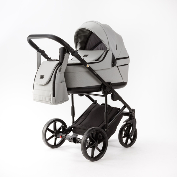 Коляска Adamex Locco Deluxe 2в1 SA3 Светло-серая экокожа - купить с ...