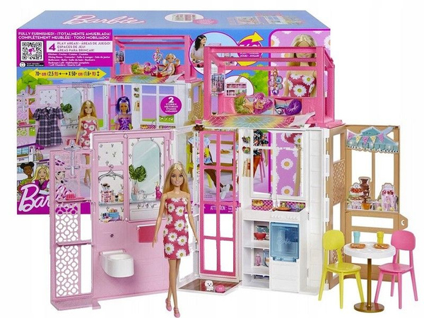 Кукольный домик Barbie - Компактный кукольный домик для отдыха + 1 ...