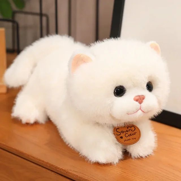 Мягкая игрушка кот, котик, реалистичный, пушистый, глазастик, мягкий ...