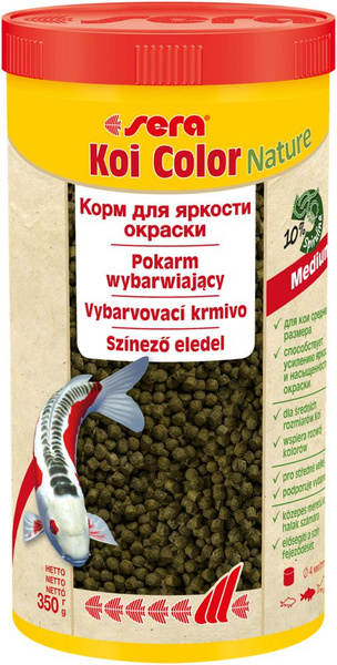 Корм для прудовых рыб Sera Koi Color Medium для яркости окраса карпов ...