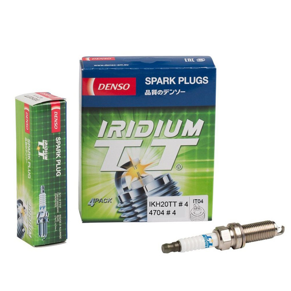 Комплект иридиевых свечей зажигания 4 шт. DENSO IKH20TT/4704 - купить с ...