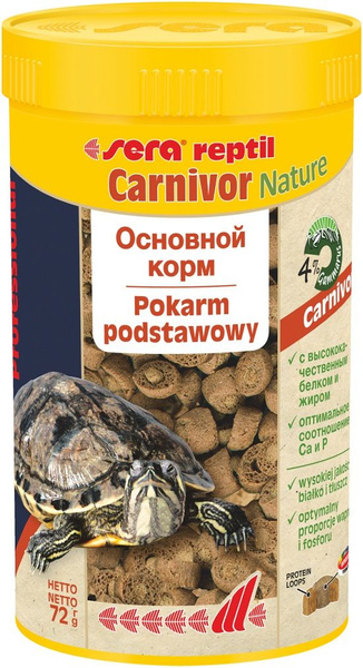 Carnivor 250мл. корм для пресноводных черепах и плотоядных рептилий ...