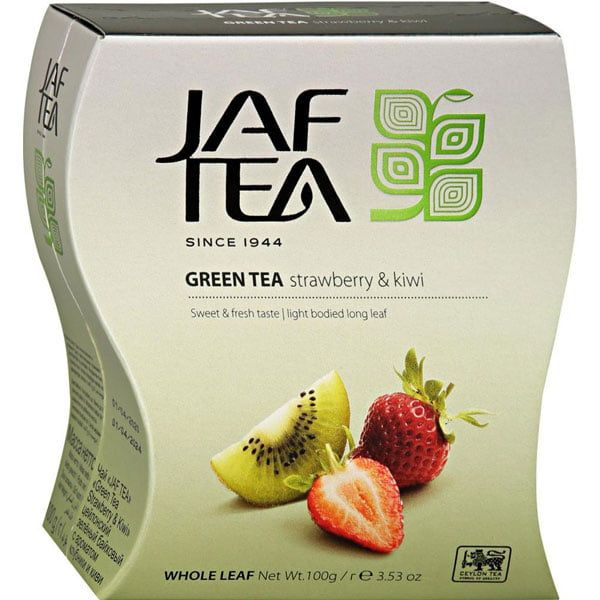 Чай Jaf Tea Strawberry & Kiwi зеленый 100 гр. - купить с доставкой по ...