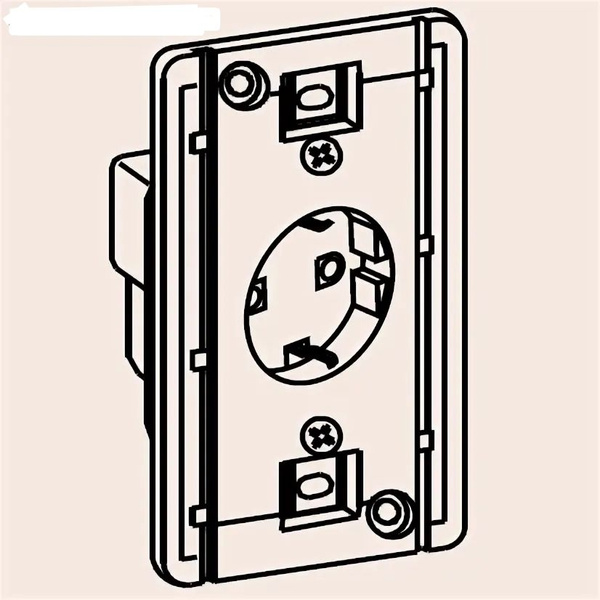 Розетка кремовая 1-ая с заземлением ANAM Selix 6751 20 - купить по ...
