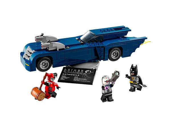 Конструктор LEGO Super Heroes Бэтмен на Бэтмобиле против Харли Квинн и ...