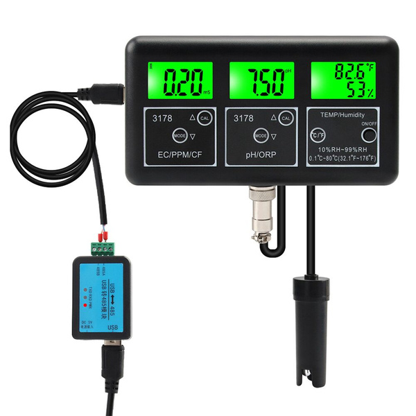 Модуль RS485, тестер качества воды с цифровым дисплеем семь в одном ...