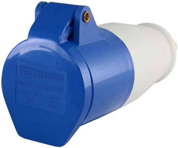 Розетка TDM Electric 213 пер. 2P+PE, 220V,16A,IP44 купить на OZON по ...