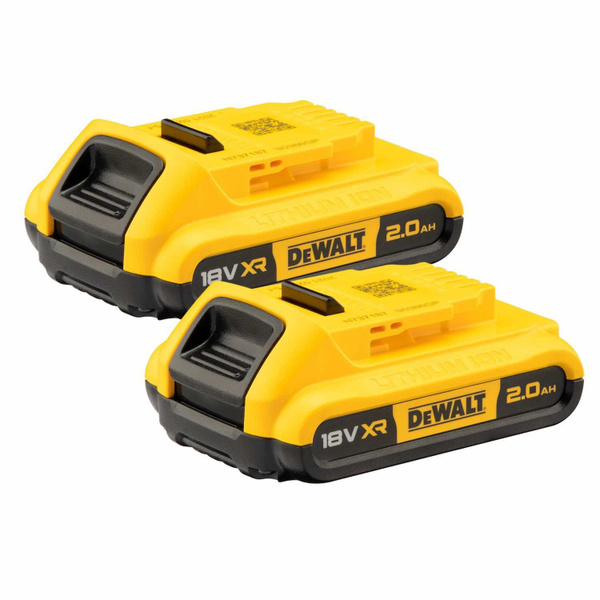 Аккумулятор DEWALT XR, Li-Ion, 18 В, 2 Ач, 2 шт., DCB183D2 - купить с ...