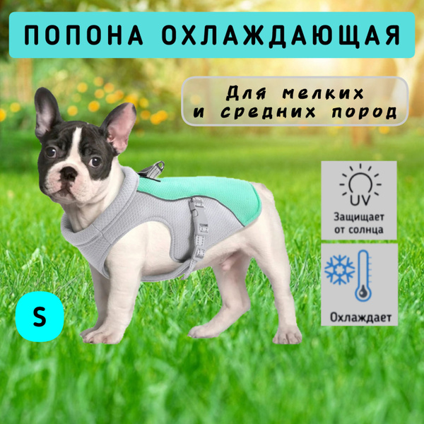 Жилет для собаки охлаждающий с защитой от солнца, S - купить с ...