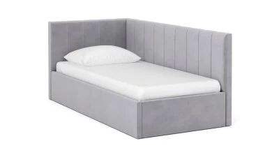 ASKONA Односпальная кровать, OLIVA (Олива) с ПМ 90х200 Тк. Sky Velvet ...