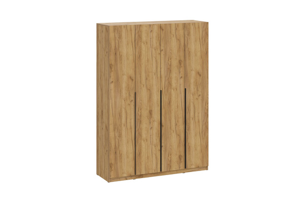 Шкаф распашной НОНТОН Луас с полками штангой и ящиками, 160.1x50.6x221 ...