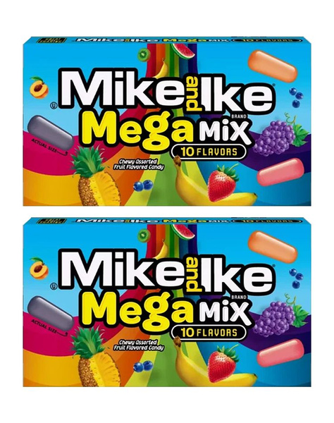 Жевательные конфеты Mike and Ike Mega Mix, 2 уп по 141 гр - купить с ...