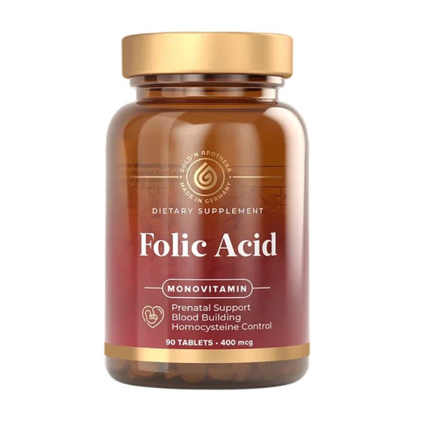 Фолиевая кислота Apotheka Folic Acid, 90 таблеток - купить с доставкой ...