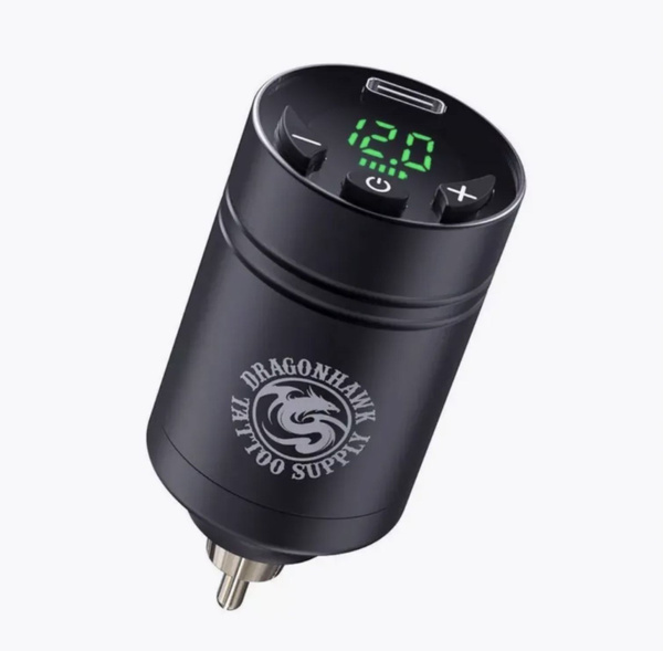 Блок беспроводной для тату машинки Dragonhawk Wireless RCA, цвет черный ...