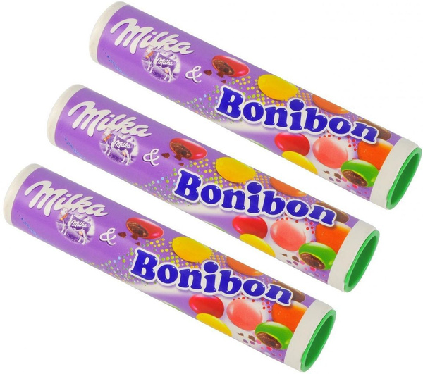 Шоколадное драже MILKA BONIBON, 3 шт по 24,3 Г - купить с доставкой по ...