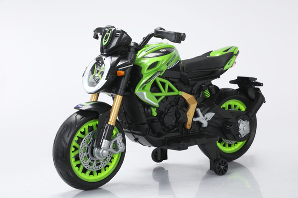 Детский мотоцикл спортбайк Moto Augusta 800RC зеленый купить на OZON по ...