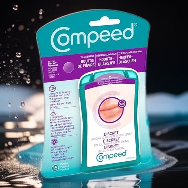 Пластырь Compeed / Компид от герпеса, гидроколлоидный, 15 шт, Финляндия ...