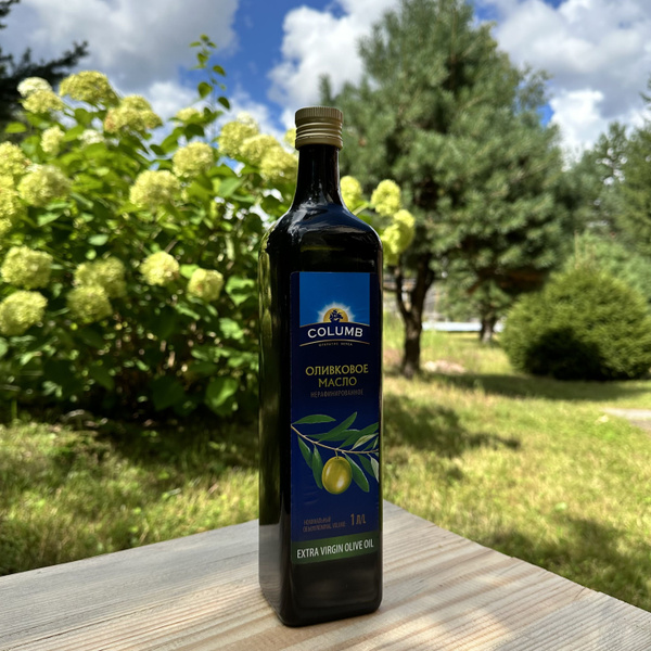 Масло оливковое 1,0л COLUMB Extra Virgin Olive Oil нерафинированное ...