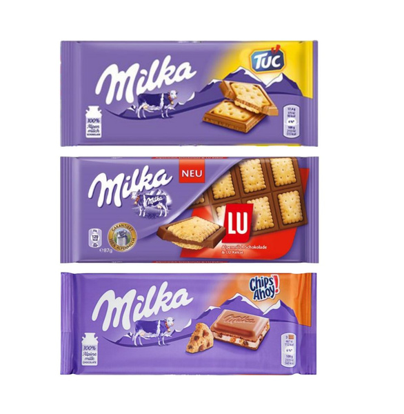 Милка Шоколадная плитка микс 3шт 87-100гр. (Набор) - купить с доставкой ...