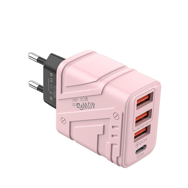 многопортовое зарядное устройство mecha wind мощностью 3 usb + 1pd ...