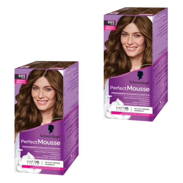 Schwarzkopf Perfect Mousse Краска-мусс для волос, тон 665 Шоколадное ...