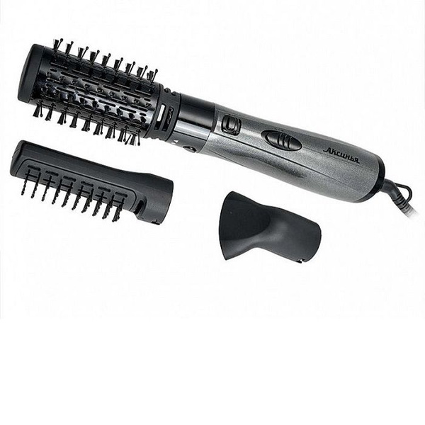 Фен-щетка для волос Аксинья КС-721В, серый, черный - купить по выгодным ...