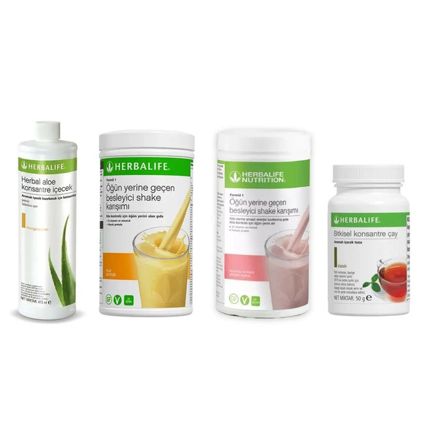 HERBALIFE 1 банановый коктейль - 1 малина 1 алоэ манго - 1 классический ...