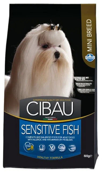 Cibau Sensitive Fish Mini сухой корм для мини собак - 800 г купить на ...