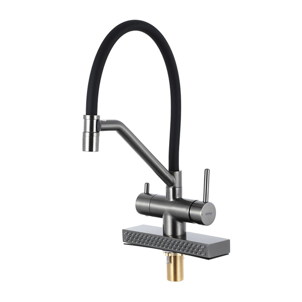 Смеситель для кухни с гибким изливом и душем Gappo G4098-9 купить на ...