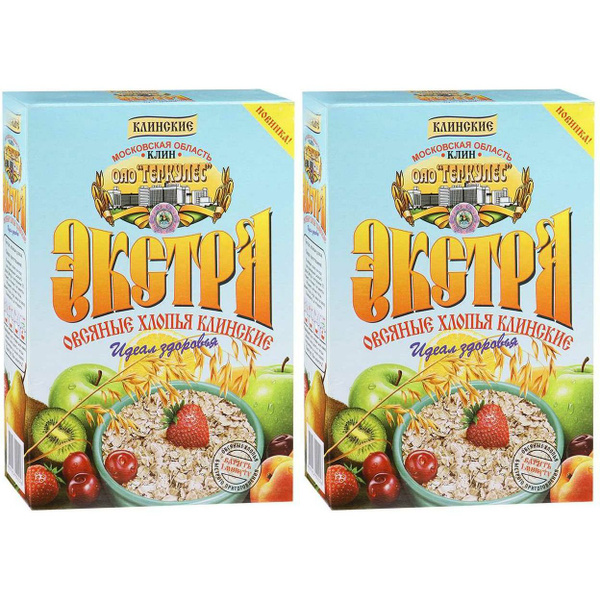 Хлопья овсяные Геркулес Клинские Экстра 400 г, набор: 2 штуки купить на ...