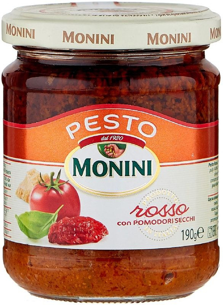 Соус MONINI томатный Песто ROSSO 190г - купить с доставкой по выгодным ...
