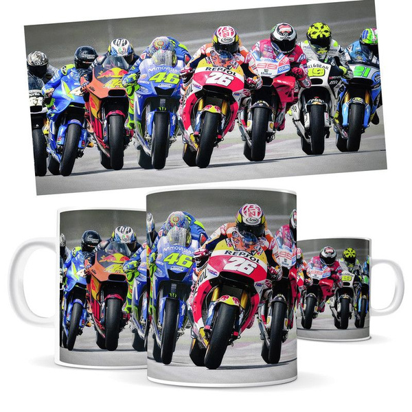 Кружка "Кружка Moto GP, подарок для друга гонщика мотоциклиста", 330 мл ...