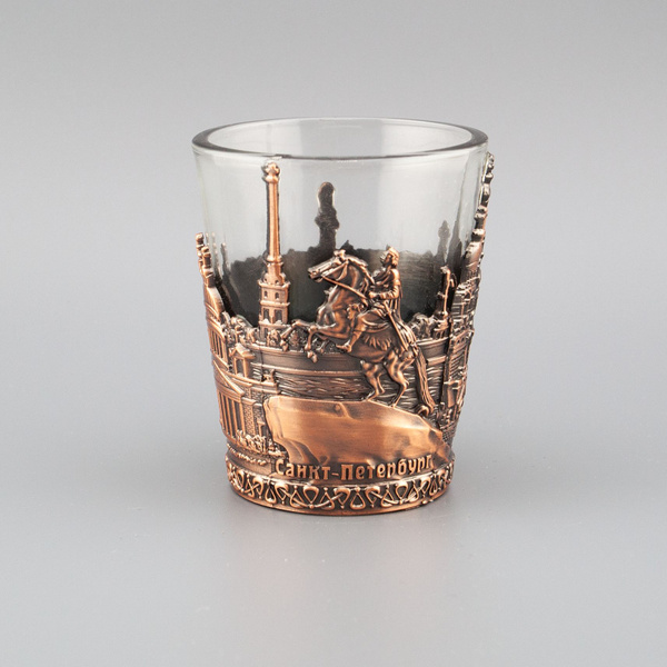 Стопка АКМ, 50 мл, Стекло, Металл, 1 шт купить по низкой цене с ...