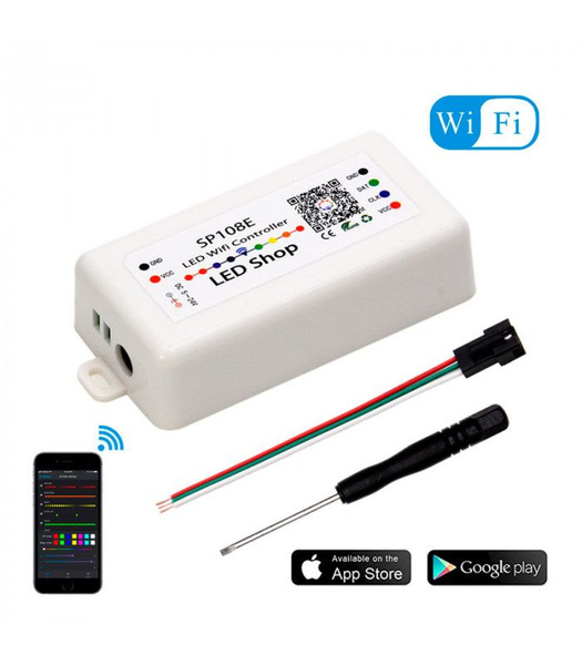 Контроллер для SPI ленты(бегущая волна), Wifi. 5-12В купить на OZON по ...