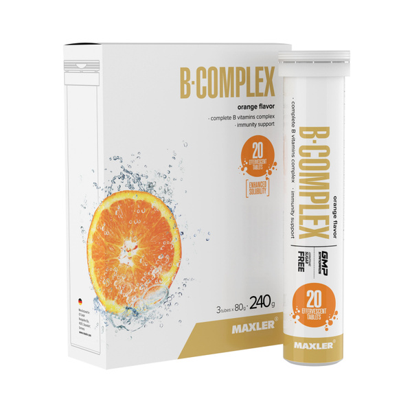 Комплекс витаминов группы B Maxler B-Complex шипучие таблетки (3х20)г ...