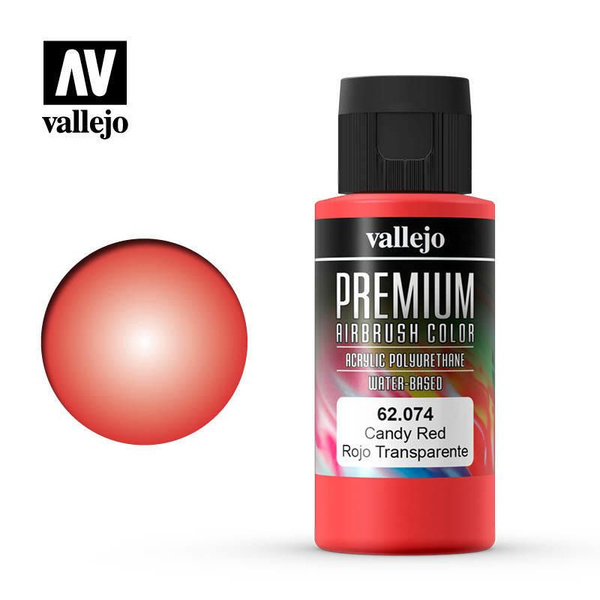 Краска Vallejo серии Premium Color - Candy Red 60мл. купить на OZON по ...