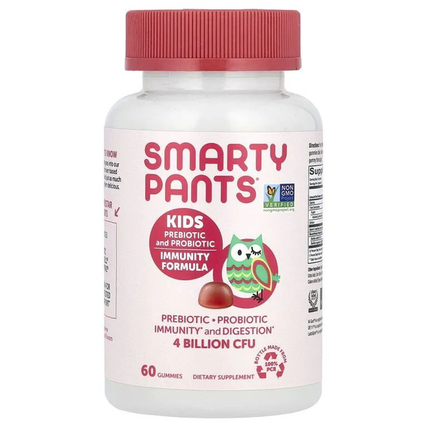 SmartyPants, пребиотики и пробиотики для детей, укрепления иммунитета ...