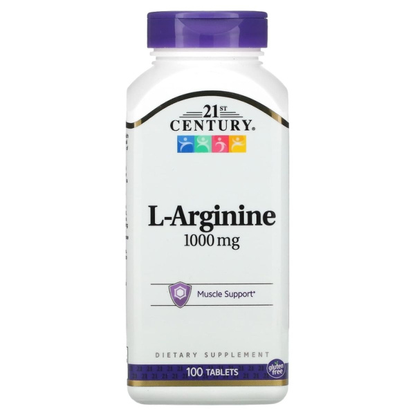 L-аргинин, 21st Century L-Arginine 1000 mg 100 таблеток купить на OZON ...