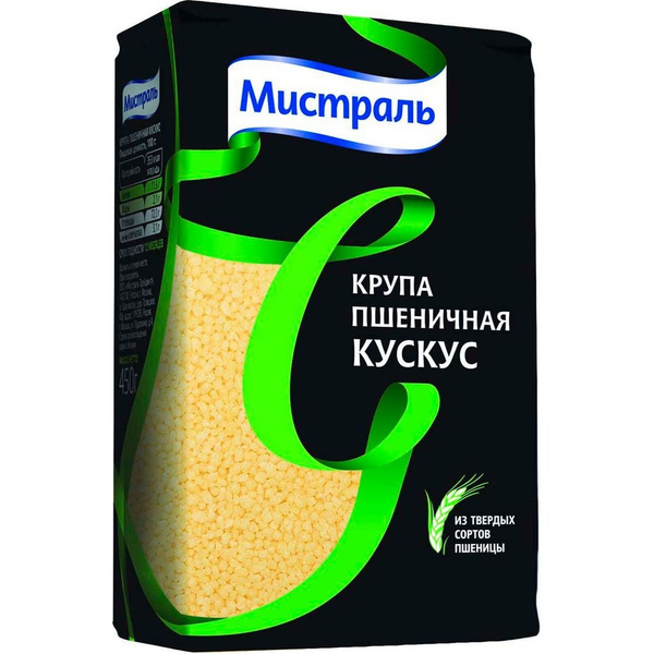 Крупа пшеничная Мистраль Кускус из твердых сортов пшеницы 450 г купить ...