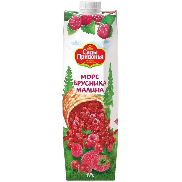 Сады Придонья Морс бруснично-малиновый 1 л купить на OZON по низкой ...