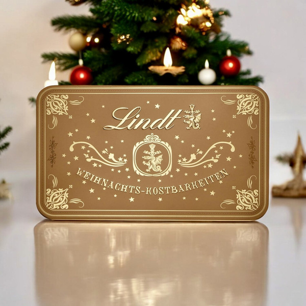 Шоколадные конфеты Lindt Gold Box в жестяной коробке 315г, Германия ...