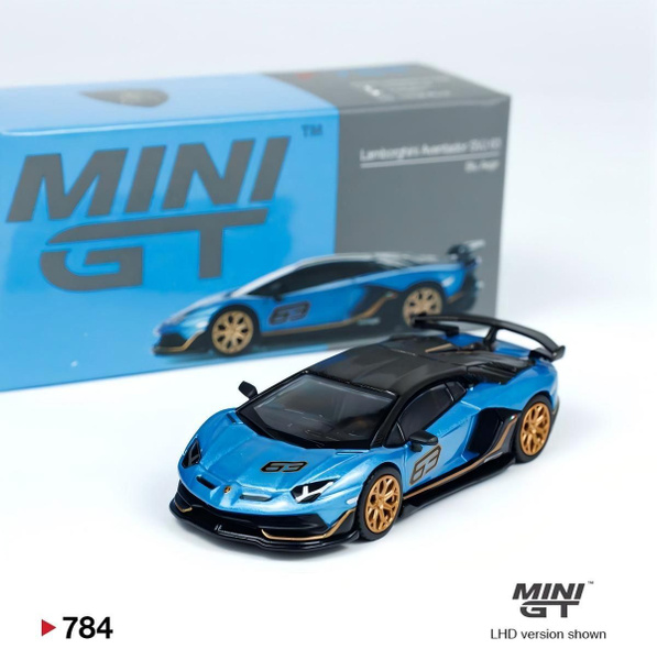 Mini GT MGT00784 784 1 / 64 Lamborghini Aventador SVJ 63 Blu Aegir LHD RHD Vỉ Diecast Quy Mô Mô Hình Ô Tô | Việt Nam